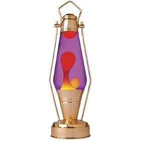 52 Oz - Copper Coach Lamp Yellow Wax purple Liquid 16.5 High from Lava Lamps