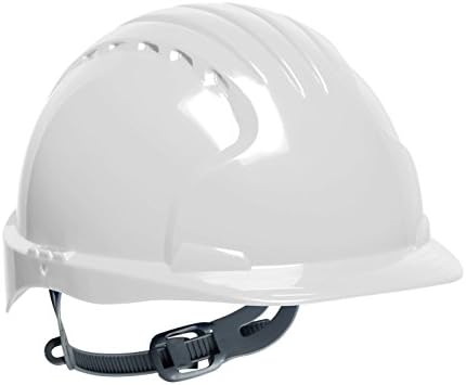 Evolution Deluxe 6131 280-EV6131-10 Standard Brim Hard Hat with HDPE Shell, 6-Point Polyester Suspension and Slip Ratchet Adjustment