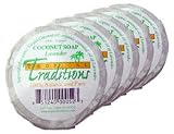 Tropical Traditions Organic Virgin Coconut Oil Soaps - Lavender - 5 bars - 3.4 oz. each
