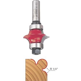 Freud 99-024 1/4-Inch Radius Corner Beading Bit with 1/2-Inch Shank