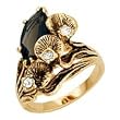 Women's Nature Smoky Quartz Swarovski Crystal Gold Tone Ring, Size: 5-10
