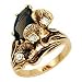 Women's Nature Smoky Quartz Swarovski Crystal Gold Tone Ring, Size: 5-10