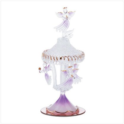 Spun Glass Angel Carousel