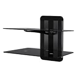 AVF ZMS1200 Unimax Any Wall TV and AV Shelving (Black/Silver)