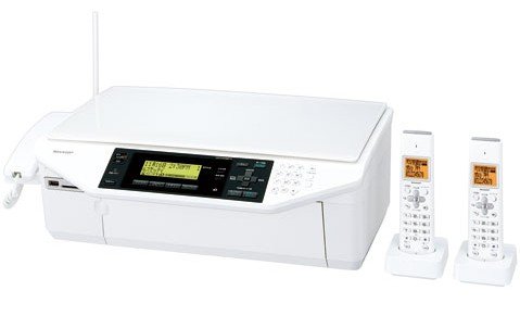 SHARP 見楽るプリント ファクシミリ複合機 ホワイト UX-MF25CW (1台7役 子機2台)