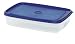 EMSA SUPERLINE Frischhalteschale, eckig, 2,5 L transparent/blau