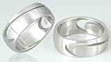 Laser Cut Nike Style Surgical Steel Ring Size 10 Unisex