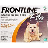 Topical Flea Treatment Frontline Plus Dogs Up to 22 lbs 6pk