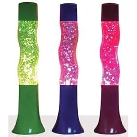 16 Matching Color Glitter Lamps, set of 3 lamps 10031,32, 34 by CMI