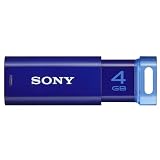 SONY ノックスライド式USBメモリー ポケットビット 4GB ブルー キャップレス USM4GP L