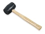Black Rubber Mallet-Wood - 16 Ounce