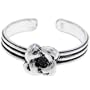 925 Sterling Silver Rosebud Toe Ring