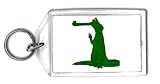 Keychain with cayman, reptile, animal