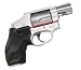 Crimson Trace Lasergrip for Smith and Wesson J-Frame Round Butt, Black with Polymer Grip, Rubber Overmolded Front and Back Strap