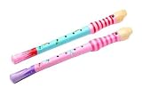 Orange Tree - Wooden Recorder Musical Toy - Pink Star