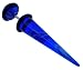Jules Body Jewellery-Blue Marble Fake Ear Expander-8mm Illusion