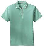 NEW Port Authority - Ladies Pinpoint Knit Sport Shirt Seafoam/Ivory-M