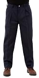  : Wrangler Rugged Wear® Mens Side Elastic Casual Pant - Teflon Coating , Navy, 38W x 32L