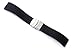 24mm Black Silicone Rubber Watch Band Strap rd2401 Promo