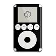 Solid Black Design iPod 3G Protective Decal Skin Sticker
