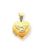 14k Heart Locket with Angel