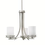 Kichler Lighting 1671NI 3-Light Hendrik Incandescent Chandelette, Brushed Nickel