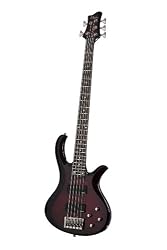 Schecter RIOT-5 Five String Bass - Black Cherry