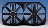 Flex-a-lite 282 Black 15 Electric Dual Puller Fan with Variable Speed Control