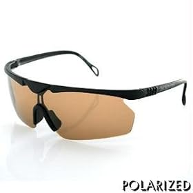 Fishing Sunglass Black Frame Polarized Brown Lens EFG002
