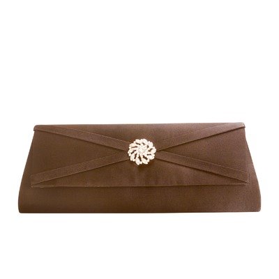 Carson Clutch Color: Satin Brown