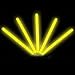 Lumistick 6 Inch Standard Glow Sticks with Strings - Kids Safe & Non-Toxic Light Up Sticks - Illuminating Luminescent Bulk Sticks - Glows in The Dark Chem Lights (Yellow, 25 Glow Sticks)
