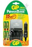 GP Powerbank Express - 15min Charger incl. 4 x 2500mAh Batteries & Car Charger