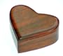 Hand Crafted Heart Jewelry Box - Padouk