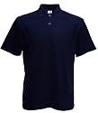 Fruit of the Loom lightweight polo shirt Navy blue Large