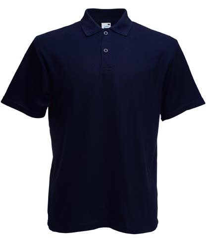Fruit of the Loom lightweight polo shirt Navy blue Large
