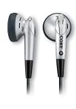 Coby Digital Stereo Earphones with Cord Wrap CVE11 (Silver)