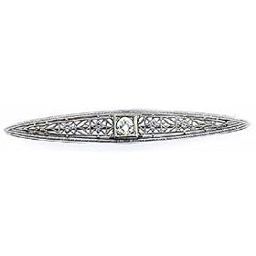 .33 ct. Diamond Antique Brooch by Antique and Estate Jewelry