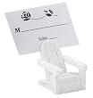 White ADIRONDACK CHAIR placecard holders sold in 4's