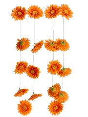 Club Pack of 12 Artificial Orange Gerbera Daisy 