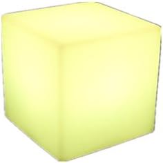 Winblooming Waterproof Outdoor Light Lamp Night Light with Wireless Remote Control , 4 Lighting Modes, Colorful Cube Light (6")