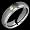 Adela - size 6.25 Classic Titanium Ring with Diamond and 14K Gold Collet