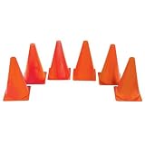 Orange Spectrum Cones, 9 (Set of 6)