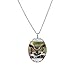 Necklace Oval Charm Great Horned Owl title=
