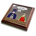 Search : Super Hero Parody with Batman and Robin at the bar - 8x8 Trivet With 6x6 Ceramic Tile