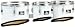 Pearl CMT802 Competitor Trio Tom Set, White