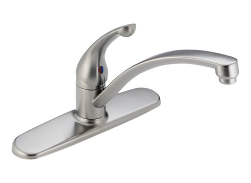 Delta 140-SSWF Signature Single-Handle Kitchen Faucet, Stainless