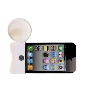 Bone Horn Speaker silicone stand blanc pour Apple iPhone 4S, iPhone 4