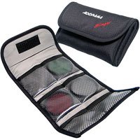 Adorama Slinger Filter Wallet "P" Holds Six 82mm Round or Six "P" Series Square Filters, Black.