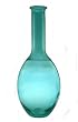 Espana 19 Inch Tall Glass Vase, Aqua