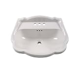 American Standard 0240.008.020 Repertoire Pedestal Sink Basin with 8-Inch Faucet Spacing, White